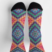 Chaussette Bright Socks Fractal Seamless Patterns 0042014 (Haut)