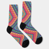 Chaussette Bright Socks Fractal Seamless Patterns 0042014 (Droite)