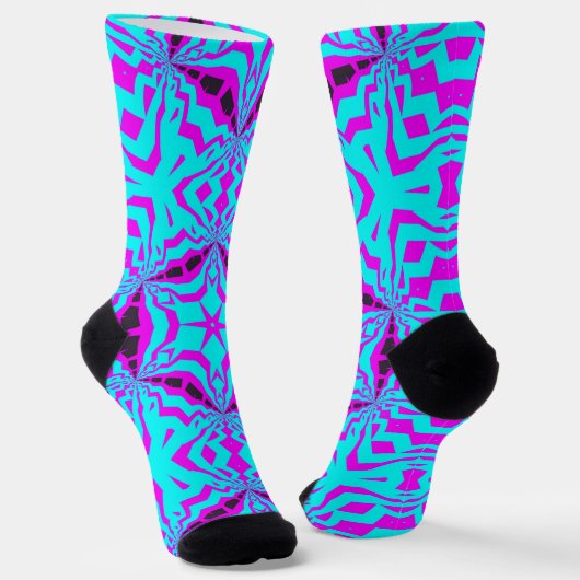 Chaussette Bright Socks Fractal Seamless Patterns 0042019 (Angulaire)