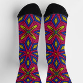 Chaussette Bright Socks Fractal Seamless Patterns 0042020 (Haut)