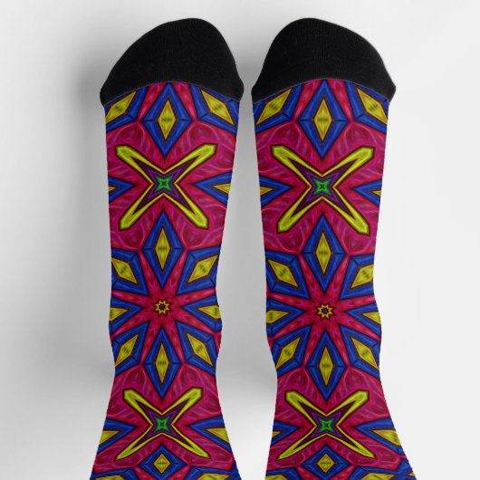 Chaussette Bright Socks Fractal Seamless Patterns 0042020 (Haut)
