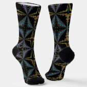 Chaussette Bright Socks Fractal Seamless Patterns 0042027 (Angulaire)