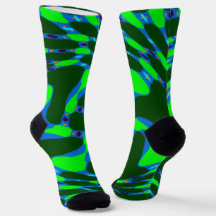 Chaussette Bright Socks Fractal Seamless Patterns 0042029
