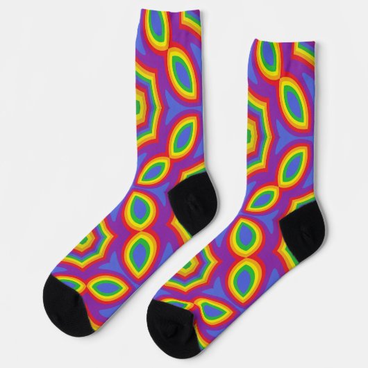 Chaussette Bright Socks Fractal Seamless Patterns 0042030 (Gauche)