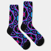 Chaussette Bright Socks Fractal Seamless Patterns 0042033 (Droite)