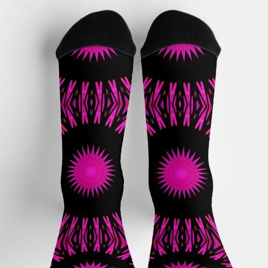 Chaussette Bright Socks Fractal Seamless Patterns 0042035 (Haut)