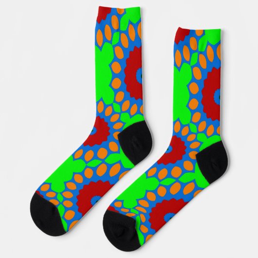 Chaussette Bright Socks Fractal Seamless Patterns 0042037 (Gauche)