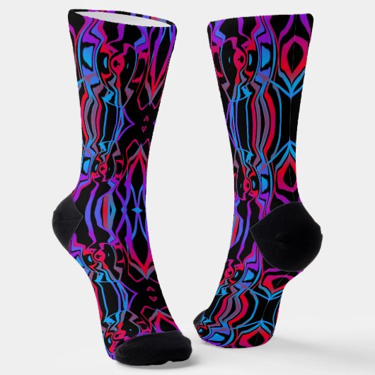 Chaussette Bright Socks Fractal Seamless Patterns 0042041 (Angulaire)