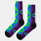 Chaussette Bright Socks Fractal Seamless Patterns 0042042 (Gauche)