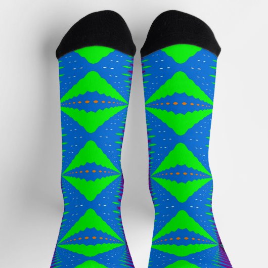 Chaussette Bright Socks Fractal Seamless Patterns 0042042 (Haut)