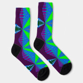 Chaussette Bright Socks Fractal Seamless Patterns 0042042 (Droite)