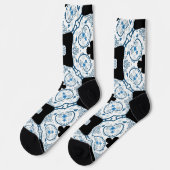 Chaussette Bright Socks Fractal Seamless Patterns 0042044 (Gauche)