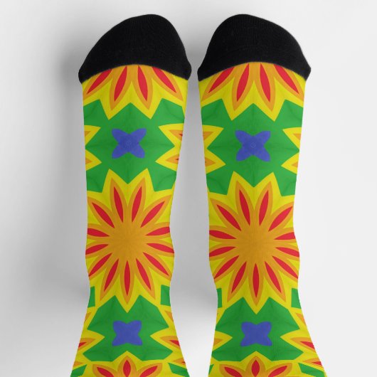 Chaussette Bright Socks Fractal Seamless Patterns 0042046 (Haut)