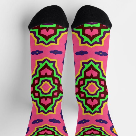 Chaussette Bright Socks Fractal Seamless Patterns 0042048 (Haut)
