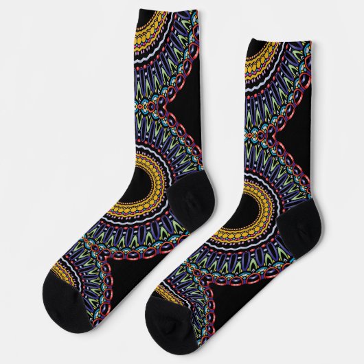 Chaussette Bright Socks Fractal Seamless Patterns 0042051 (Gauche)