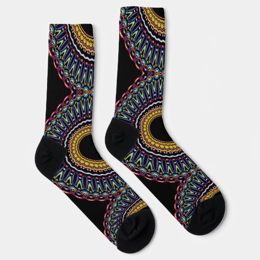 Chaussette Bright Socks Fractal Seamless Patterns 0042051 (Droite)