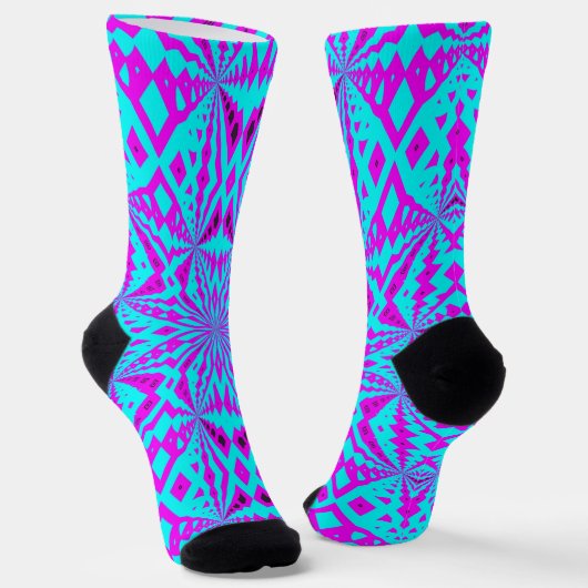 Chaussette Bright Socks Fractal Seamless Patterns 0042053 (Angulaire)