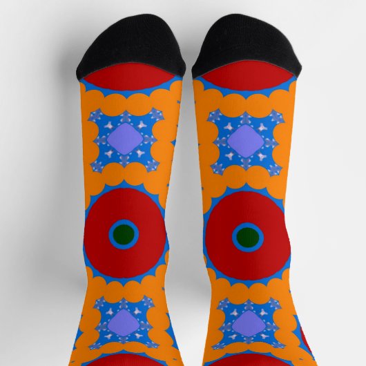 Chaussette Bright Socks Fractal Seamless Patterns 0042056 (Haut)