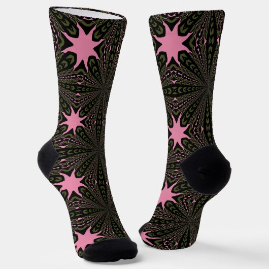 Chaussette Bright Socks Fractal Seamless Patterns 0042057 (Angulaire)