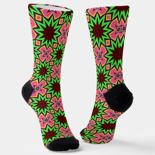 Chaussette Bright Socks Fractal Seamless Patterns 0042059 (Angulaire)