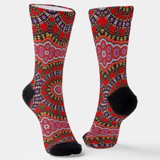 Chaussette Bright Socks Fractal Seamless Patterns 0042063 (Angulaire)
