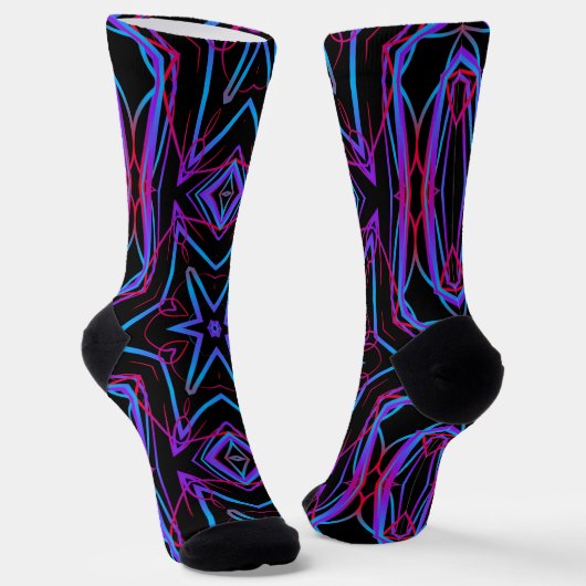 Chaussette Bright Socks Fractal Seamless Patterns 0042069 (Angulaire)
