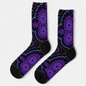 Chaussette Bright Socks Fractal Seamless Patterns 0042072 (Gauche)