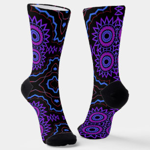 Chaussette Bright Socks Fractal Seamless Patterns 0042072