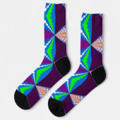 Chaussette Bright Socks Fractal Seamless Patterns 0042076 (Gauche)
