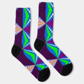 Chaussette Bright Socks Fractal Seamless Patterns 0042076 (Droite)