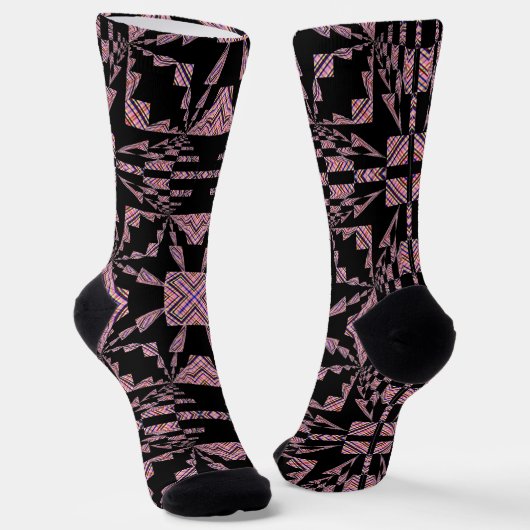 Chaussette Bright Socks Fractal Seamless Patterns 0042077 (Angulaire)
