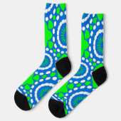 Chaussette Bright Socks Fractal Seamless Patterns 0042082 (Gauche)