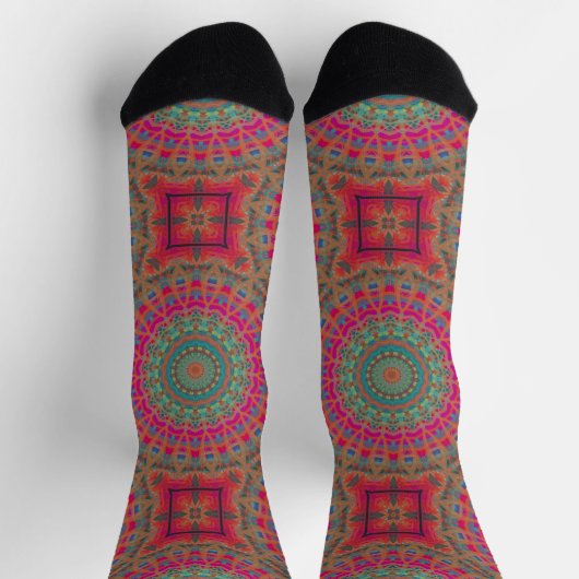 Chaussette Bright Socks Fractal Seamless Patterns 0042086 (Haut)