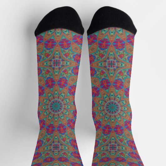 Chaussette Bright Socks Fractal Seamless Patterns 0042088 (Haut)