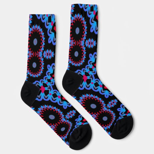 Chaussette Bright Socks Fractal Seamless Patterns 0042096 (Droite)