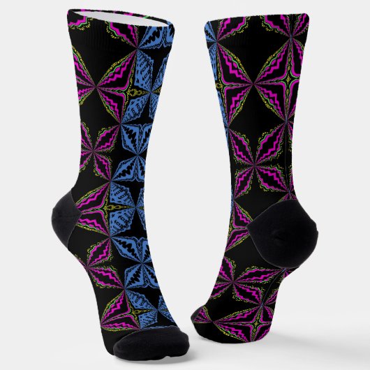Chaussette Bright Socks Fractal Seamless Patterns 0042098 (Angulaire)