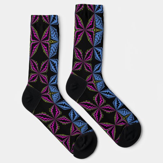 Chaussette Bright Socks Fractal Seamless Patterns 0042098 (Droite)