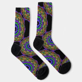 Chaussette Bright Socks Fractal Seamless Patterns 0042100 (Droite)