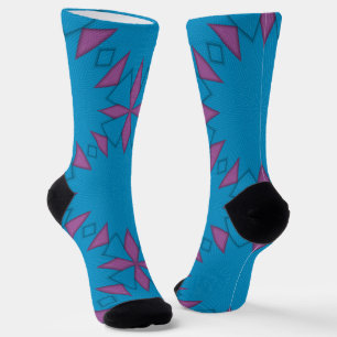 Chaussette Bright Socks Fractales Motifs Sans Couture 0042015