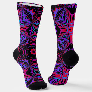 Chaussette Bright Socks Fractales Motifs Sans Fin 0042013