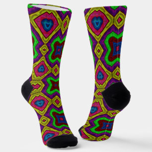 Chaussette Bright Socks Fractales Motifs Sans Fin 0042021