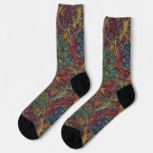 Chaussette Bright Socks Motifs Sans Couture Élaborés 0039280 (Gauche)