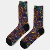 Chaussette Bright Socks Motifs Sans Couture Élaborés 0039283 (Gauche)