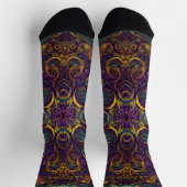 Chaussette Bright Socks Motifs Sans Couture Élaborés 0039283 (Haut)
