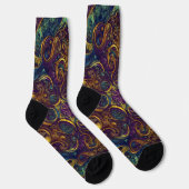 Chaussette Bright Socks Motifs Sans Couture Élaborés 0039283 (Droite)