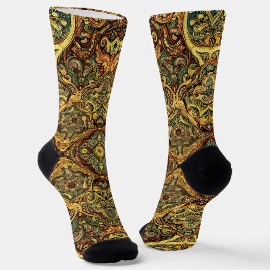 Chaussette Bright Socks Motifs Sans Couture Élaborés 0039295 (Angulaire)