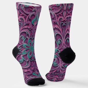 Chaussette Bright Socks Motifs Sans Couture Élaborés 0039297