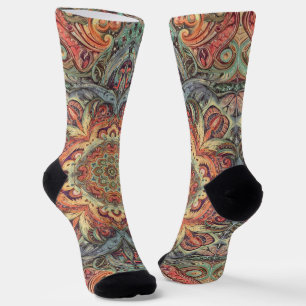 Chaussette Bright Socks Motifs Sans Couture Élaborés 0039301