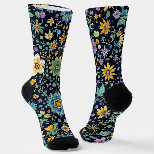 Chaussette Bright Socks Motifs Sans Couture Élaborés 0039342 (Angulaire)