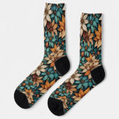 Chaussette Bright Socks Motifs Sans Couture Élaborés 0039397 (Gauche)